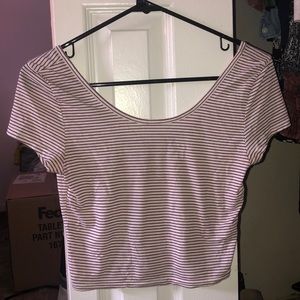 Striped crop top